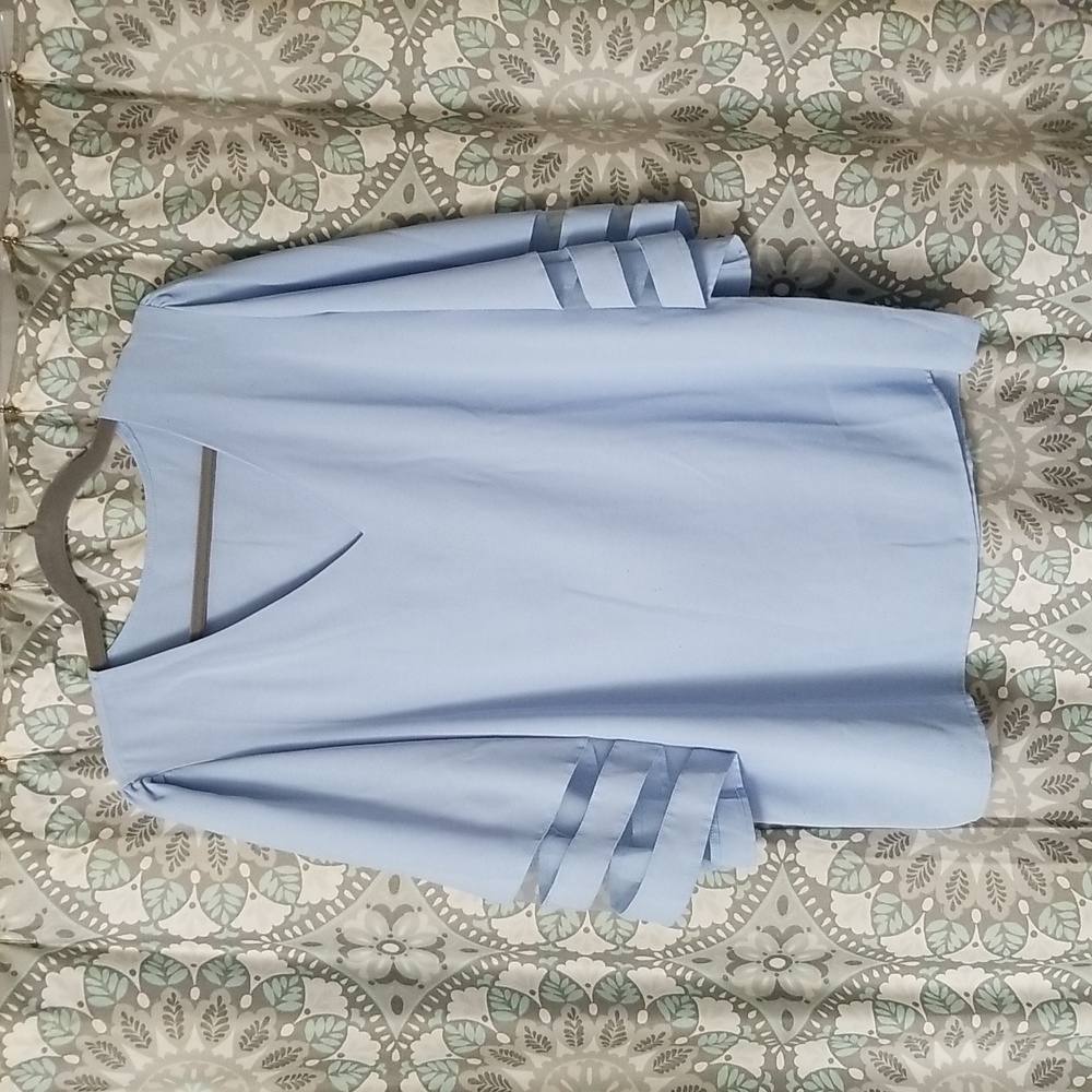 Bell sleeve blouse cloud blue, size XL
